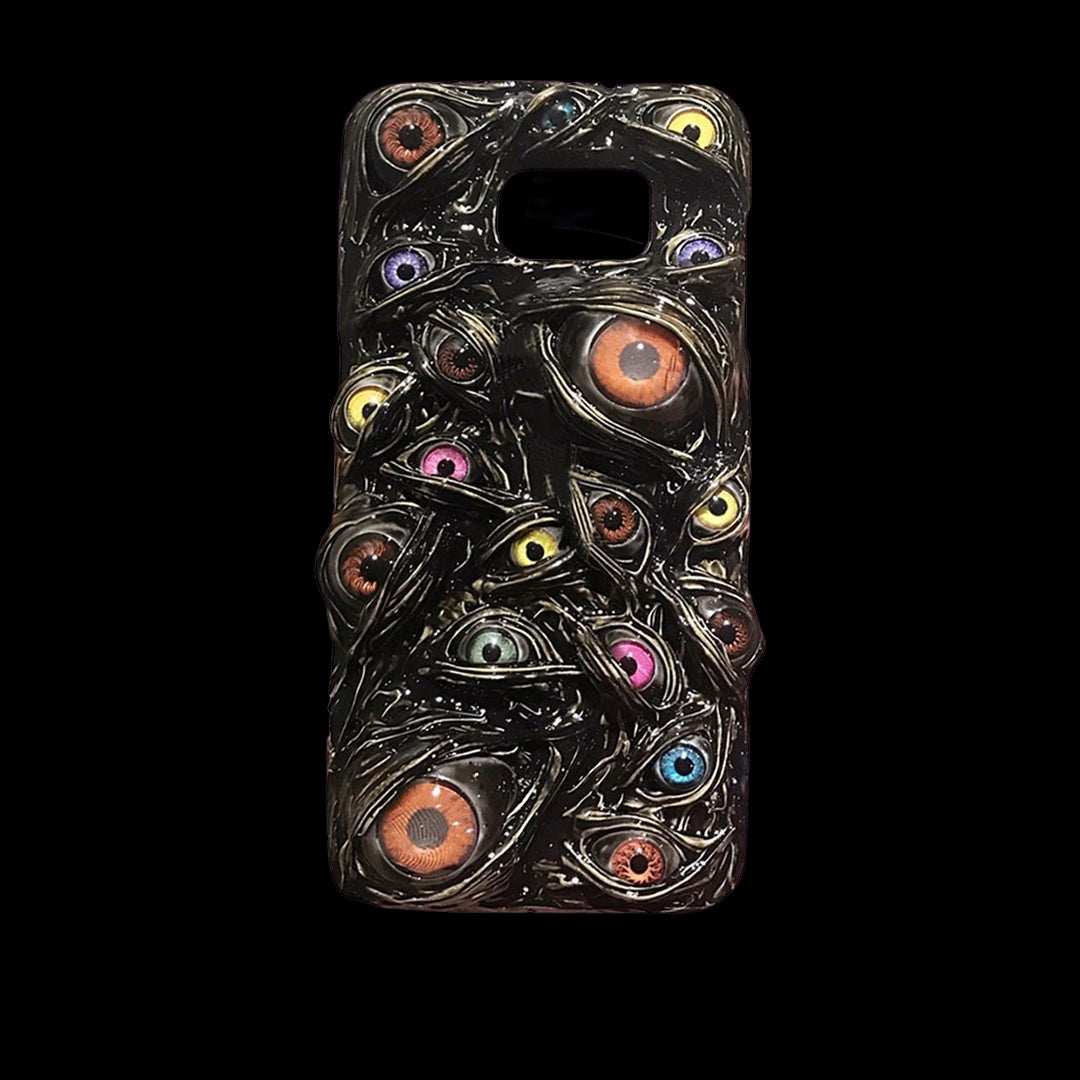 Creepy Pastel Eyes Phone Case