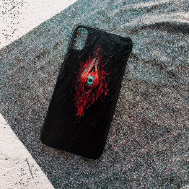 Slanted Demon iPhone Phone Case with Eye