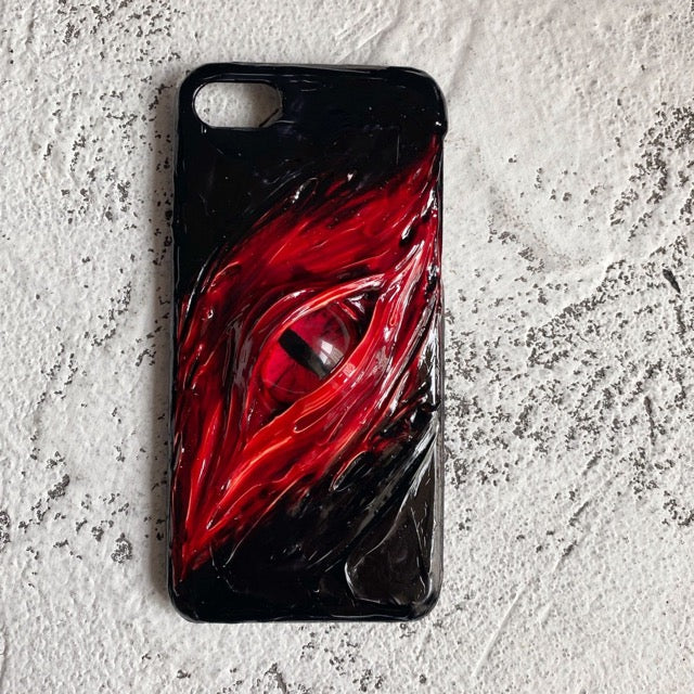 Red Dragon Eye iPhone Phone Case Front
