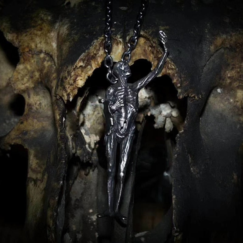 Skeleton Goth Necklace