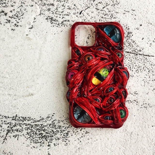 Red Goth Decoden Android Phone Case Straight On