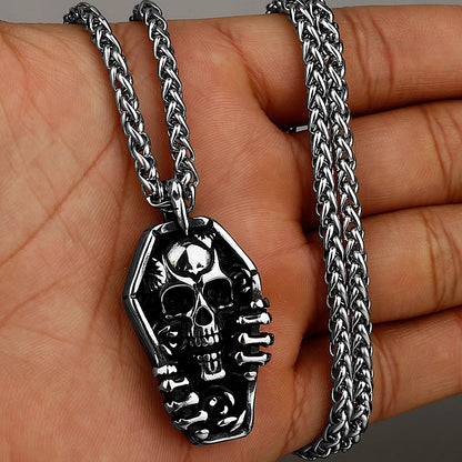 Gothic Punk Skull Necklace