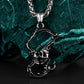 Double Skull Face to Face Necklace