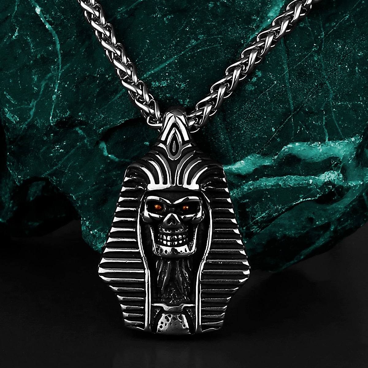 Sphinx Skull Egyptian Pharaoh Necklace